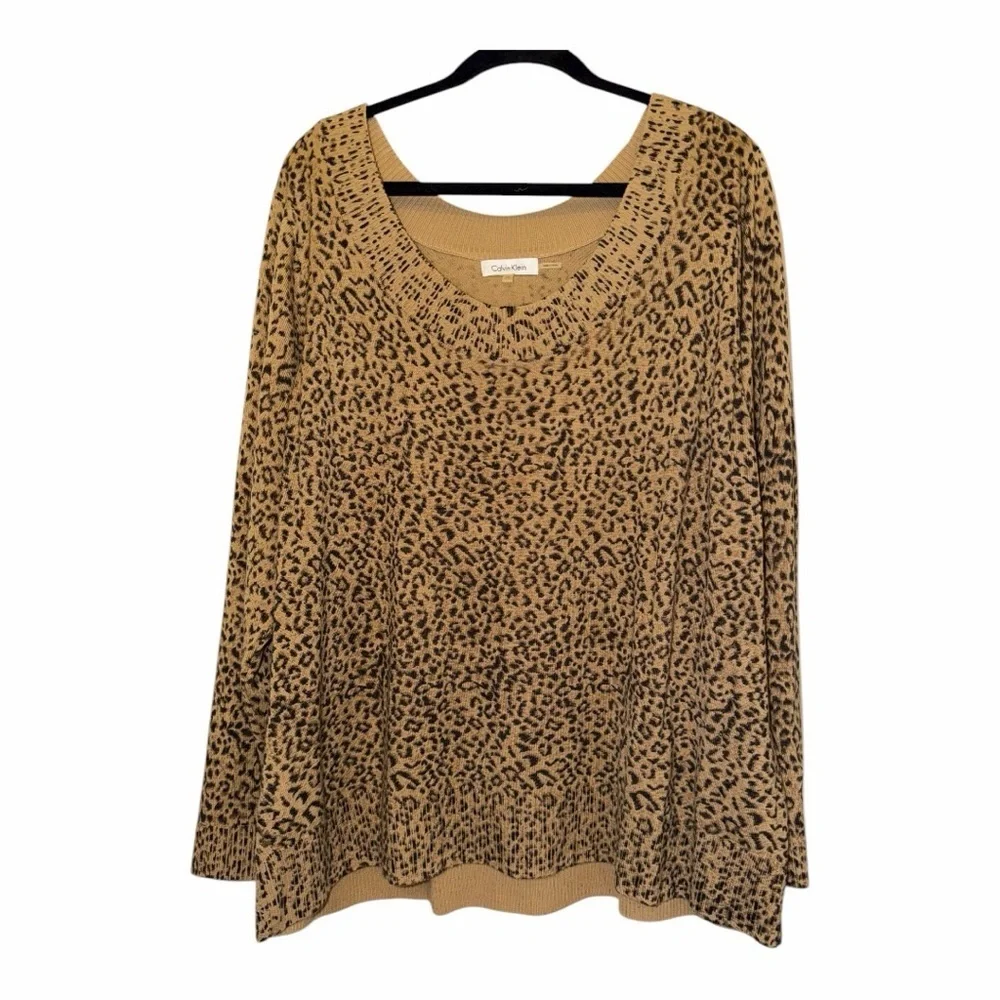 Calvin Klein Leopard Print Sweater